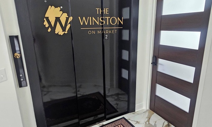 West Main Historic District Condo | The Winston on Market - Private Luxury Rental Space