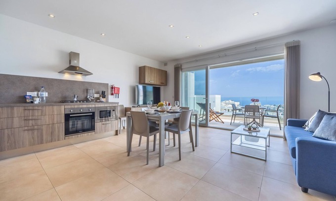 Mellieha Apartment | This apartment is a 2 bedroom(s), 2 bathrooms, located in Il-Mellieħa, null.