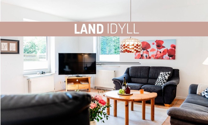 Wees Apartment | This charming vacation home Landidyll is located in Oxbüll in the municipality of Wees, it i