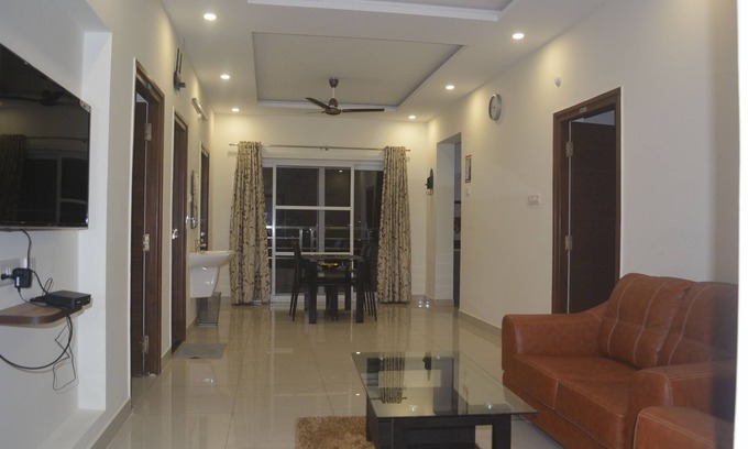 HITEC City House | Three Bedroom Serviced Apartment With Fully Equipped Kitchen - Cloud9Homes