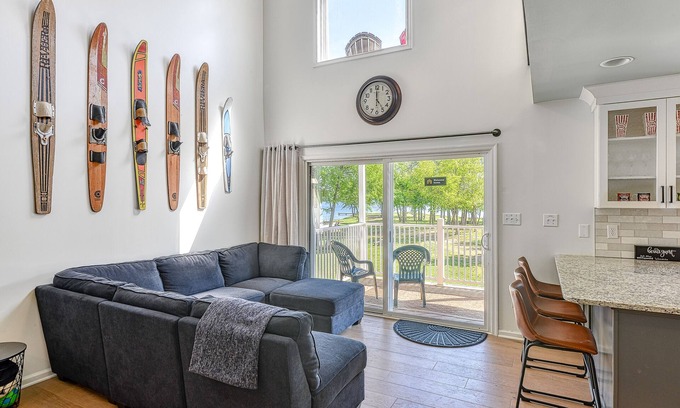 Mineral House | Three-story lakefront home w/covered boat slip, and tennis/pickleball access