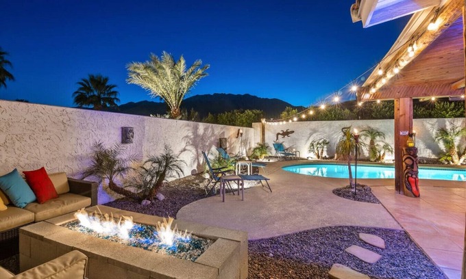 Desert Park Estates House | "TIKI DUNES - #1 Palm Springs Magical Escape"