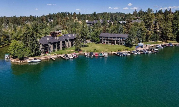 Bigfork Condo | Top Floor 2-bdrm condo located on Bigfork Bay. Walk to downtown Bigfork.