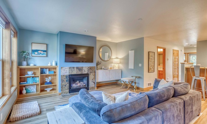 Pacific City House | Townhouse with Private beach access, Dog OK, Fireplace