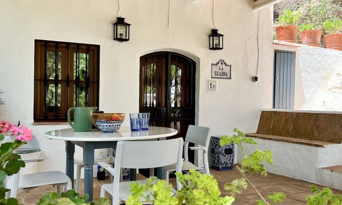 Frigiliana Cottage | Traditional stone cottage in La Molineta with private gardens, dip pool & views