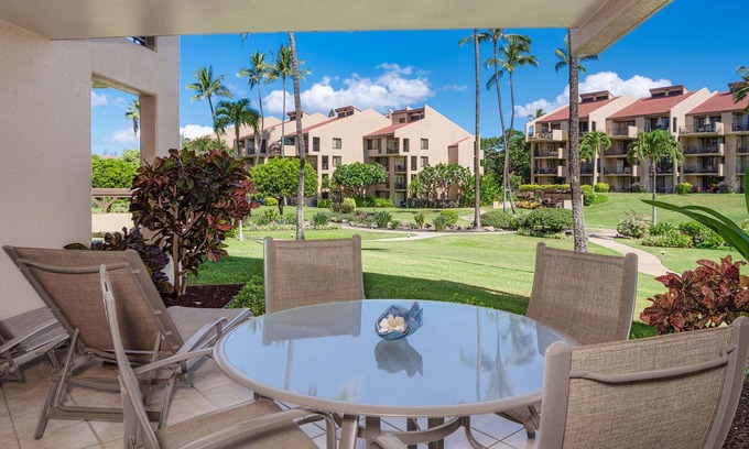 Kihei Condo | Tranquil Retreat: Kamaole Sands 7-105, 1BR Condo Steps from the Beach, Split AC!