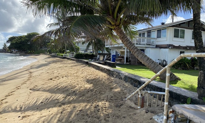 Hauula House | Tranquil Sandy Beachfront - minimal beach traffic. Like your own private beach