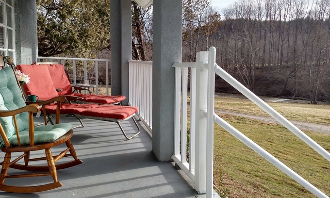 Dan River House | Tranquil sounds of the Dan River heard from the front porch or by the firepit.