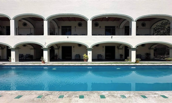 Ajijic Apartment | Tranquil Studio Suite with Outdoor Salt Water Pool