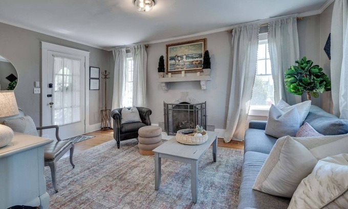 Lockeland Springs House | Treat yourself to this 4BR/2BA 1930s brick Tudor that exudes pure Southern charm