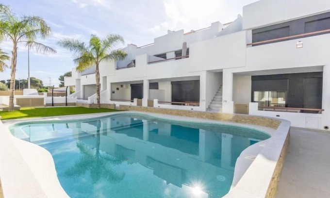 Santiago de la Ribera Apartment | Tropical Beach Penthouse by Interhome