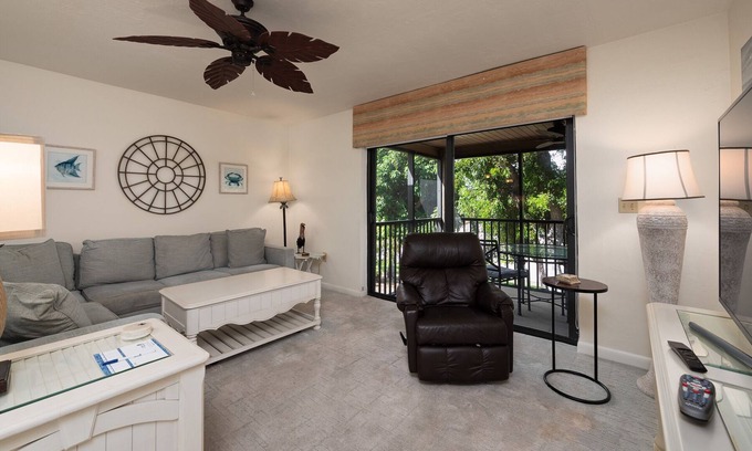 Sanibel Condo | Tropical Garden View 2 bedroom, 2 bath at Sanibel Moorings Resort #632
