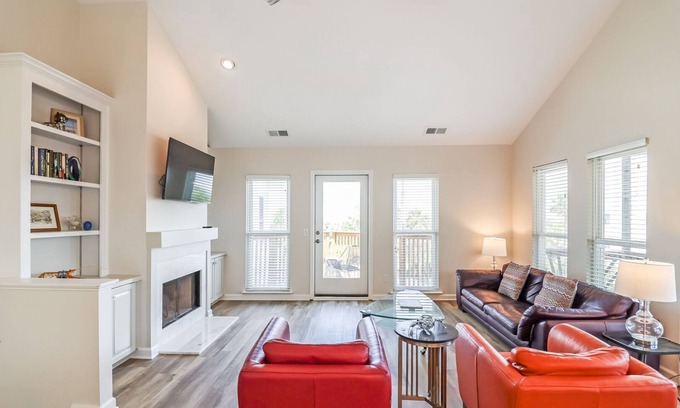 Tybee Island House | Tybee Island townhome w/ocean views, screened porch & next to the Post Theater