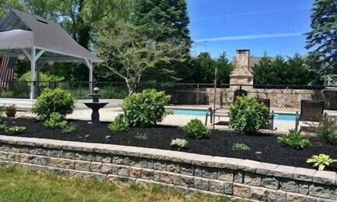 Dennis House | Unique family compound with salt water pool, outdoor bar and more