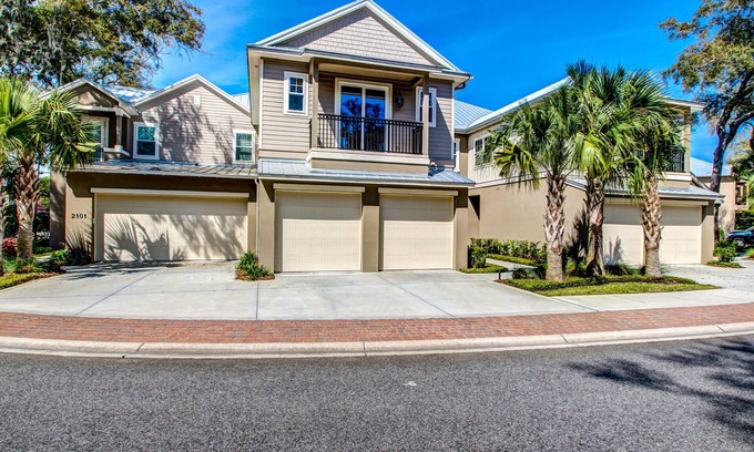 American Beach House | Updated Townhome near the Ocean w/Private Patio, Shared Pool, Central A/C