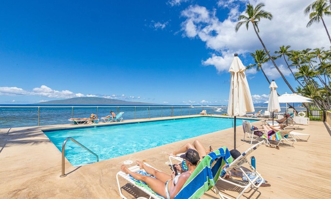 Downtown Lahaina Condo | Upgraded, clean, and spacious! Close to beach & pools! New A/C system March 2023