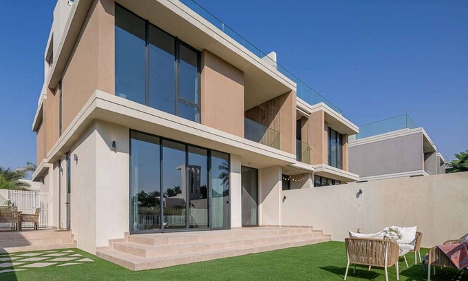 Dubai Villa | Upscale 3BR w/ Maid Room & Backyard - Sleeps 7!