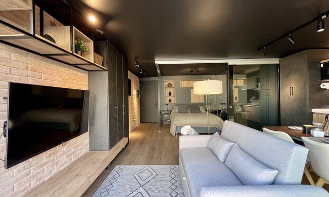 Downtown Santiago Apartment | Urban Artistic Santa Elvira - Laundry Parking Terrace