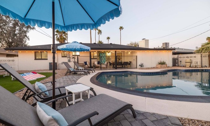 Rural-Geneva House | Urban ASU Dreamland with Heated Pool and 3 Baths!
