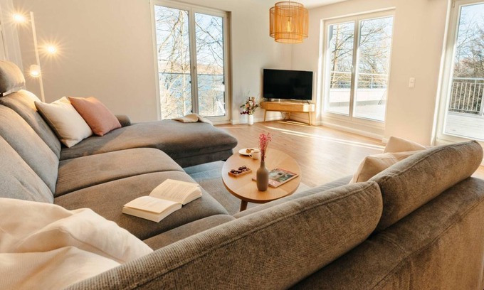 Ratzeburg Apartment | Utkiek Stuuv,2 x Dusche, WC, 2 Schlafzimmer - Übermsee