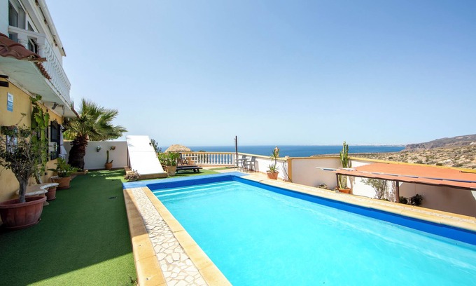 Almeria House | Vacation Home 'Vista al Mar Ylenia' with Sea View, Pool, 2 Terraces & Wi-Fi