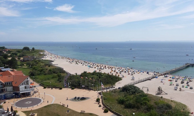 Pelzerhaken Apartment | Vacation with an all-round sea view - directly on the Pelzerhaken pier