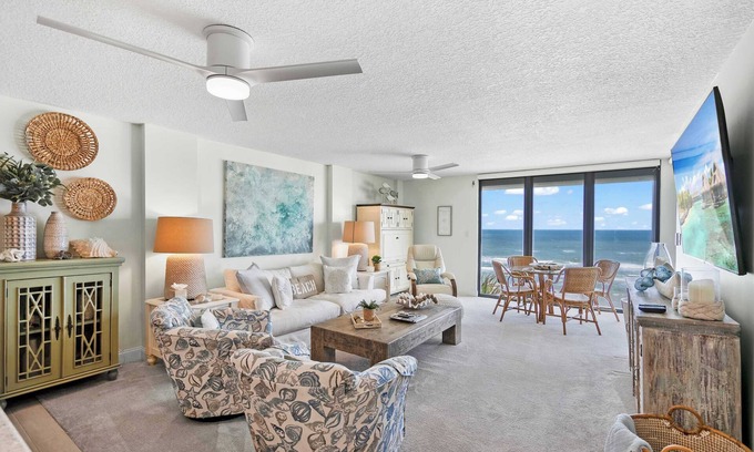 Crescent Beach Condo | Vast Oceanfront Views, Pool, Patio, Tennis
