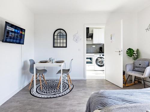 Altenessen Apartment | VAZ Apartments Essen, Küche, WLAN, TV, Netflix, ca 15 Min Messe u HBf