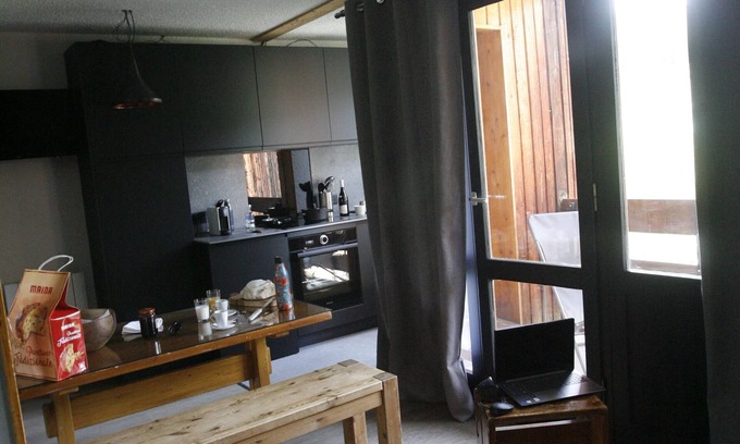 Macot-la-Plagne Apartment | Very bright apartment, balcony, splendid view of the ski slopes La Plagne