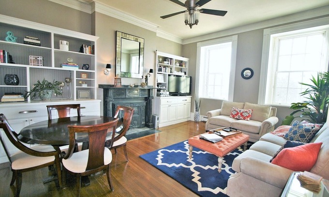 Thompson Square - Bunker Hill House | Victorian Glam Overlooking Charlestown's Main Square