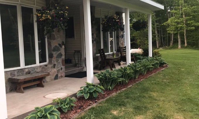 Pelkie House | View of Majestic Keweenaw Bay, Sauna, Hot tub, Swimming Pool, & More!