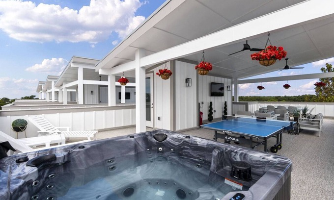West Panama City Beach House | Views, Roof Patio, Hot Tub, Golf Cart - Bold and Boujee