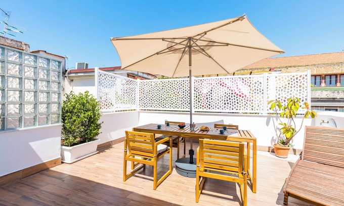 Naples City Centre Apartment | Viewsuvio Terrace at historical center