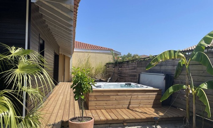 Moliets-et-Maa Villa | Villa 6 pers with spa and parking in Moliets