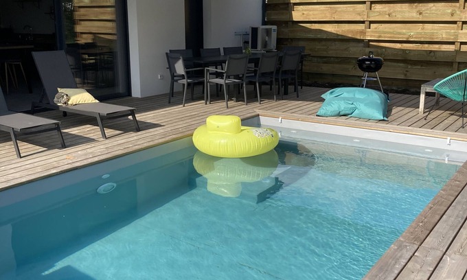 Tosse Villa | Villa Avec Piscine Chauffée 10 min en Voiture de L'océan
