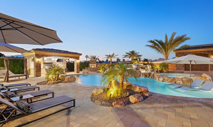 Palm Desert House | Villa Bella - Private Estate with Outdoor Amenities, Gym & Game Room