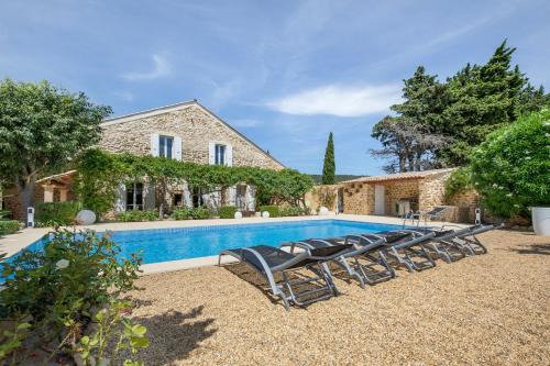 Uchaux Villa | Villa confortable avec piscine privée à Uchaux