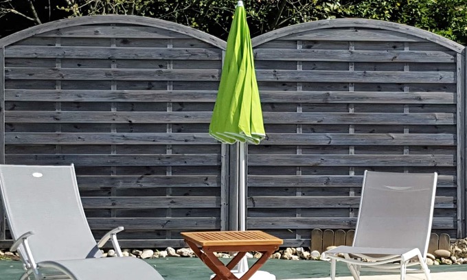 La Remigeasse House | villa dolus d'oleron, heated swimming pool shared by our 2 apartments (4p and 6p)