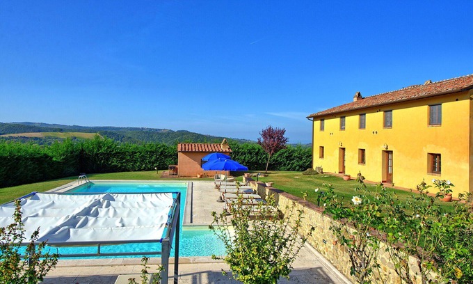 San Gimignano Villa | Villa Il Caggio - Villa with pool near san Gimignano in Tuscany