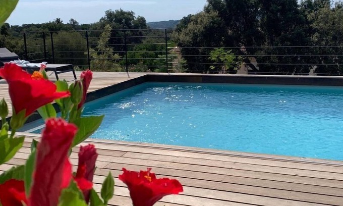 Pinarellu House | Villa Le Figuier. 6 pers, piscine chauffée, 2 min plage en voiture
