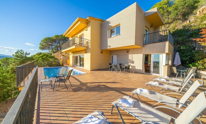 Lloret de Mar Villa | Villa Mare Nostrum , Panoramisch Zeezicht