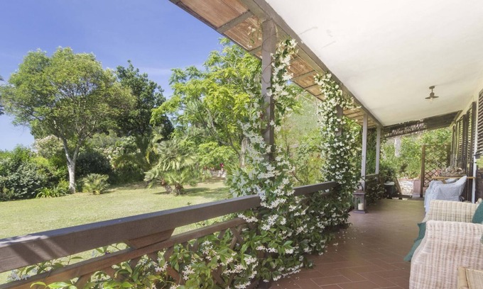 Porto Azzurro Villa | Villa Monserrato with garden and sea view