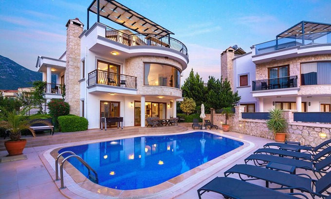 Kalkan Villa | Villa Neria, Enjoying a fantastic location and stunning sea views.
