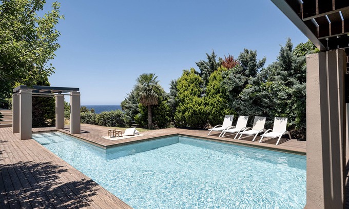 Livadia Villa | Villa Ostria, Luxury Villa with Amazing Sea & Sunset View