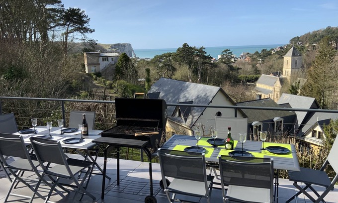 Etretat Villa | Villa Panorama, sea view and cliffs of Etretat