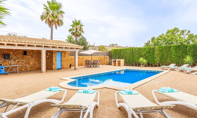 Portol Villa | Villa Sa Tanca with sea views, mountain views, Wi-Fi, pool, and garden