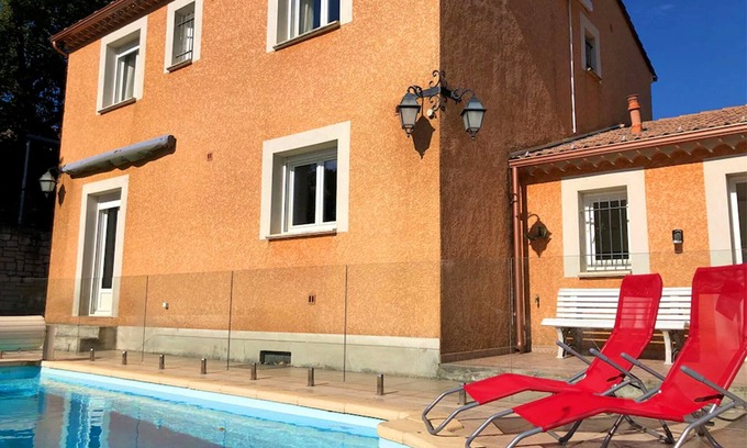 Celas House | Villa Spacieuse Avec Piscine Privée aux Pieds des Cévennes