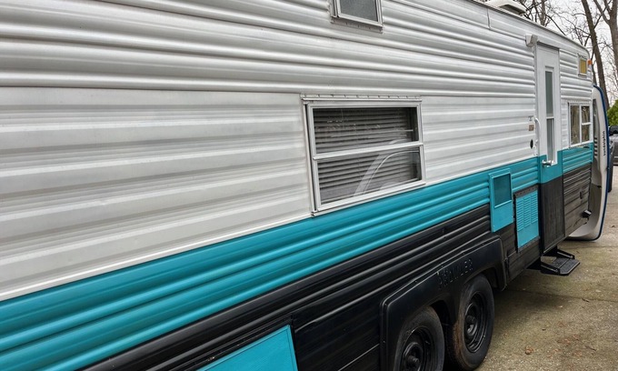 Pigeon Forge RV Rental | Vintage Camper in Fantastic Pigeon Forge at Appalachian Springs Outdoor Resort