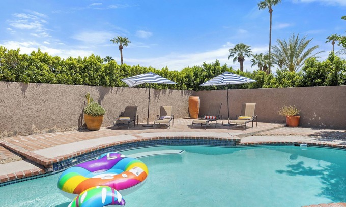 Palm Springs House | Vista El Quetzal-A charming and updated 3-bedroom, 2-bath Spanish Hacienda situa