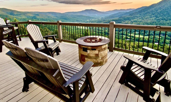 Frank Cabin | Voted "BEST VIEWS" - Private 6 Acres - High Demand Area! - Surrounded by Forest!